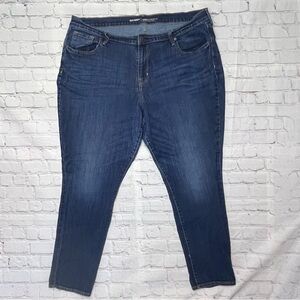 Old Navy Curvy Profile Skinny Jeans Size 20 Dark Wash Mid Rise tall